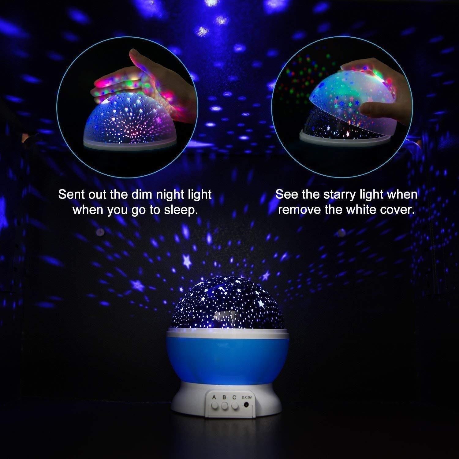Star Projector Night Light (Assorted Color)